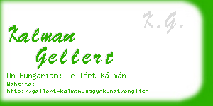 kalman gellert business card