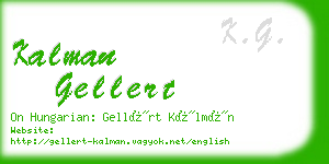 kalman gellert business card